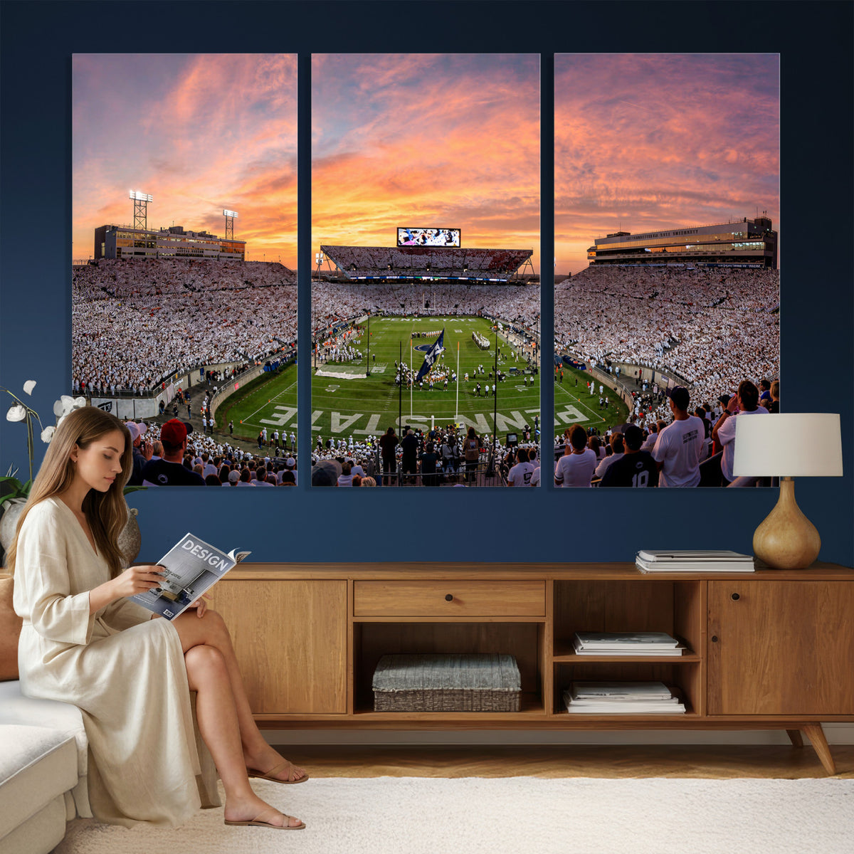 53161432-MGV-CV-36X24 - Stadium Wall Art Canvas Print