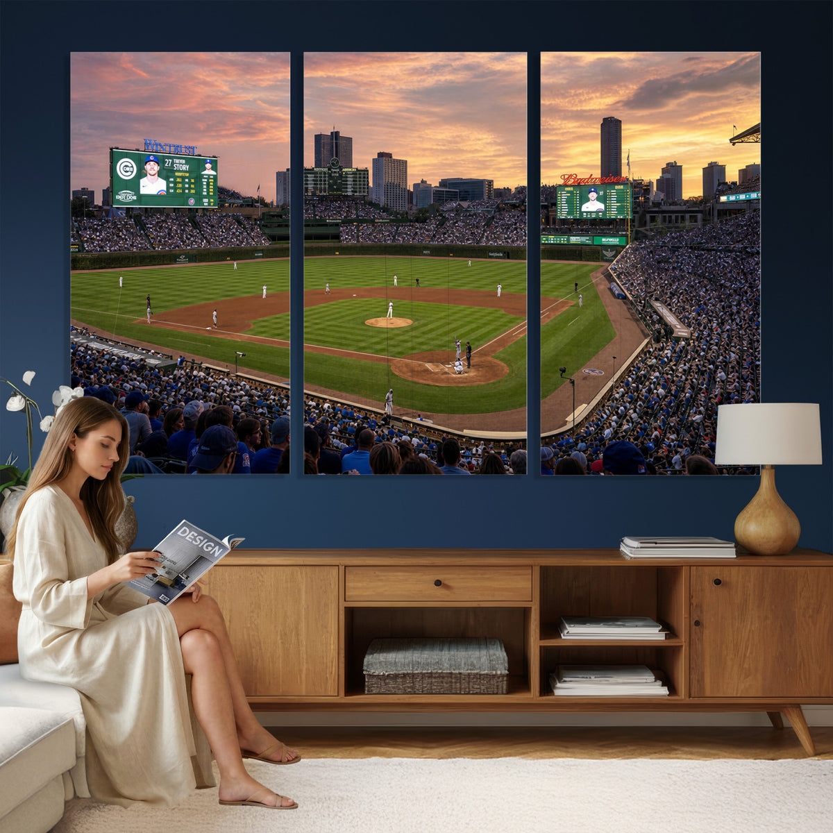 41641466-MGV-CV-36X24 - Stadium Wall Art Canvas Print