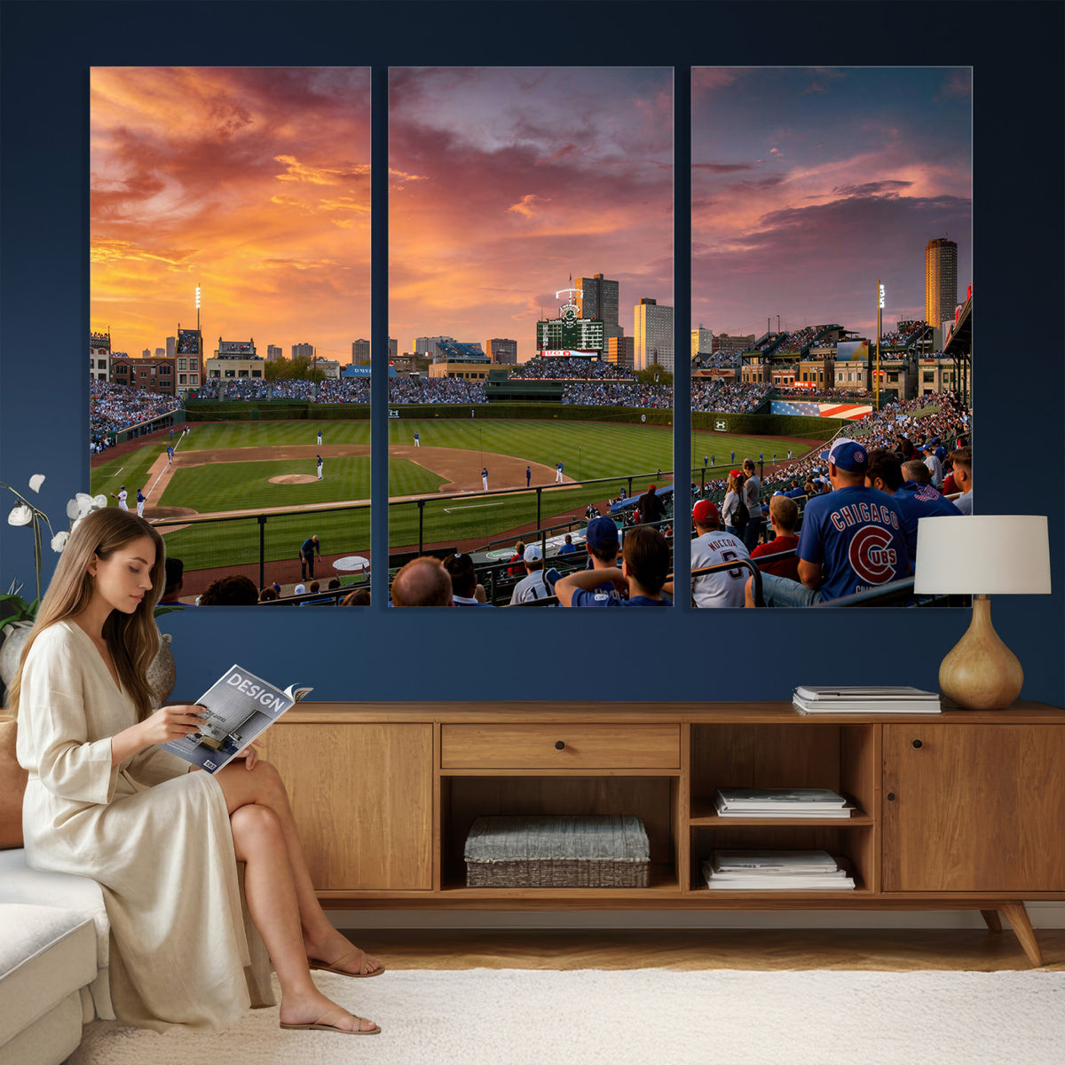 94073020-MGV-CV-36X24 - Stadium Wall Art Canvas Print