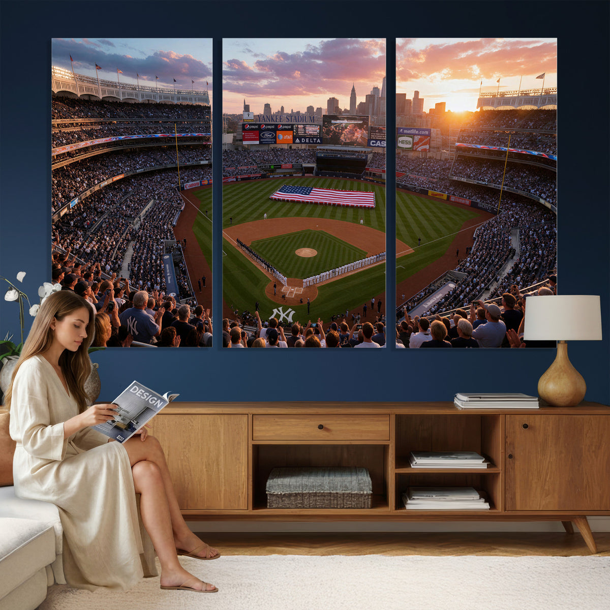 43632742-MGV-CV-36X24 - Stadium Wall Art Canvas Print