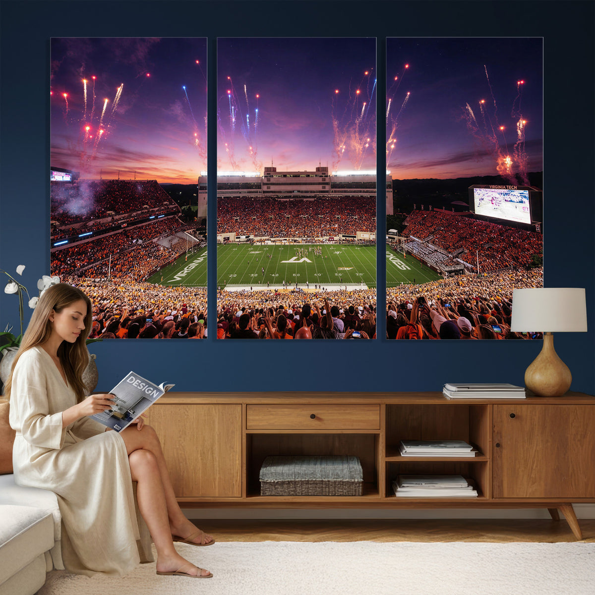 60785214-MGV-CV-36X24 - Stadium Wall Art Canvas Print