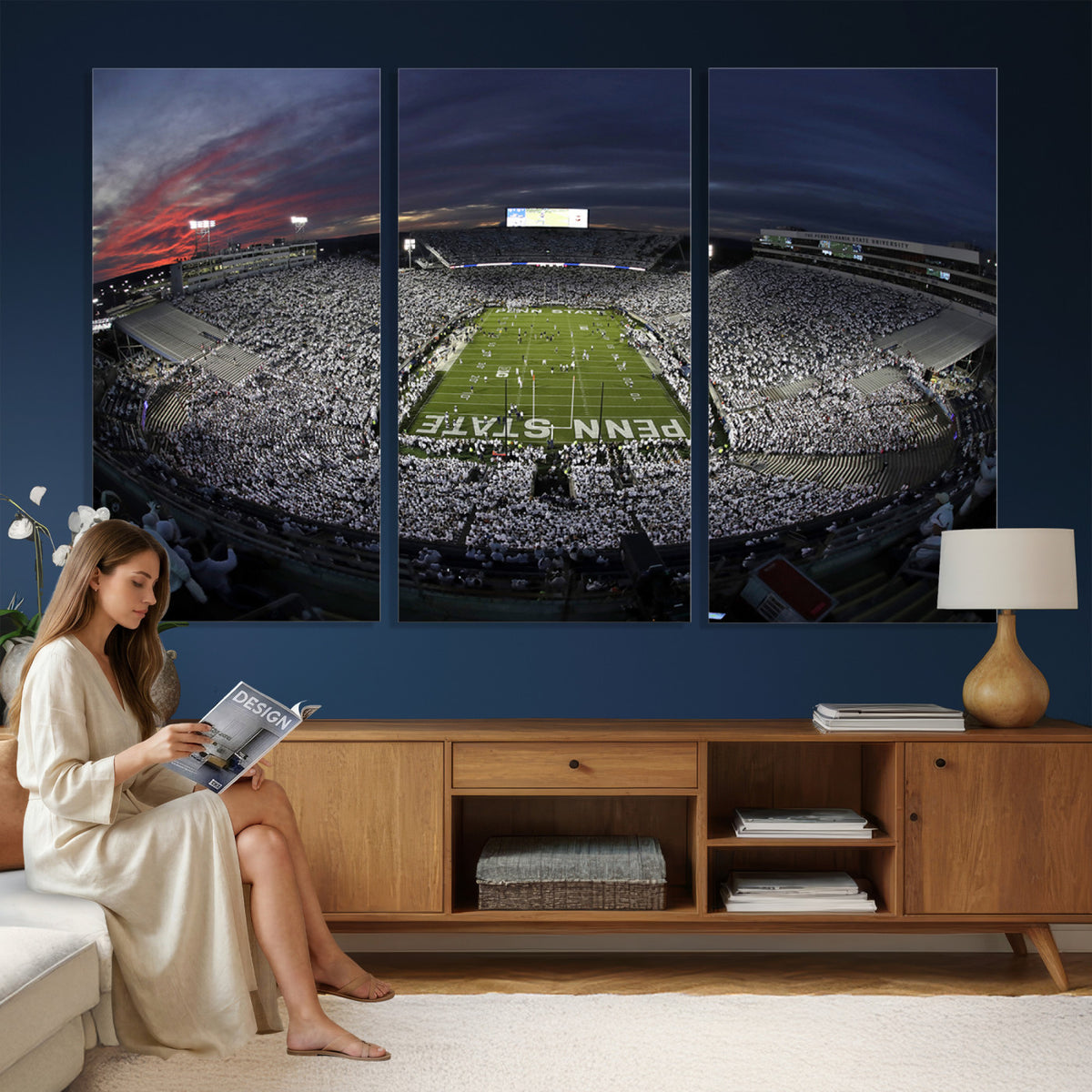 59877-MGV-CV-36X24 - Penn State University Nittany Lions Football Team Print