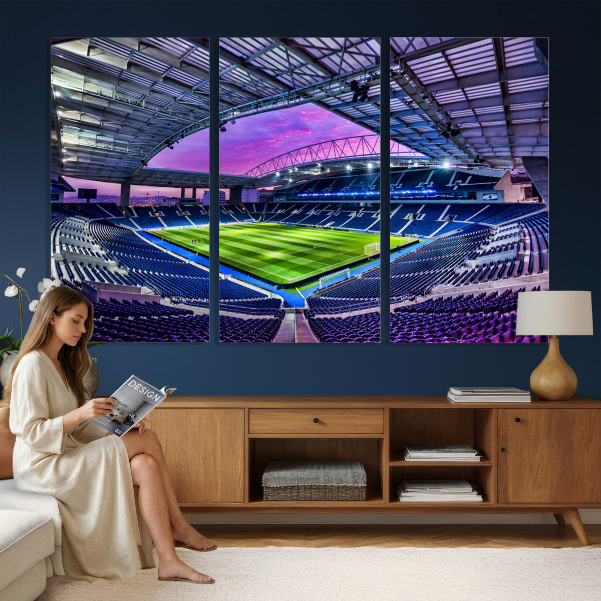 10851-MGV-CV-36X24 - FC Porto Soccer Team Print Canvas, Dragon Stadium Wall Art