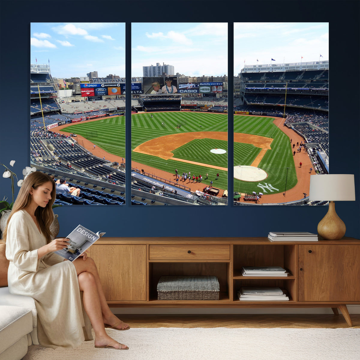 98047-MGV-CV-36X24 - Buffalo Bills Stadium Wall Art, Buffalo Bills Decor, NFL Fan Gift