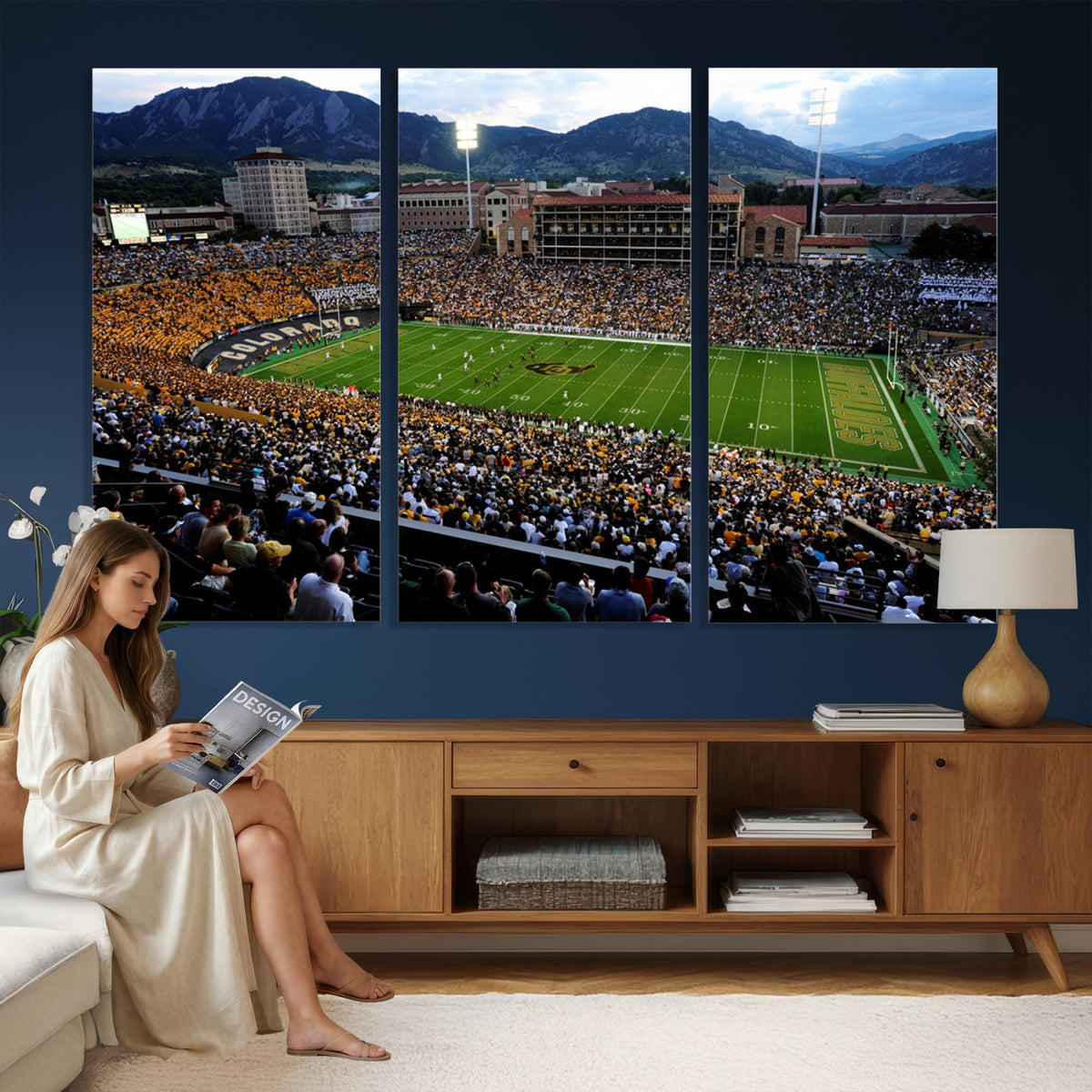 60552-MGV-CV-36X24 - Folsom Field, University of Colorado Buffaloes Football