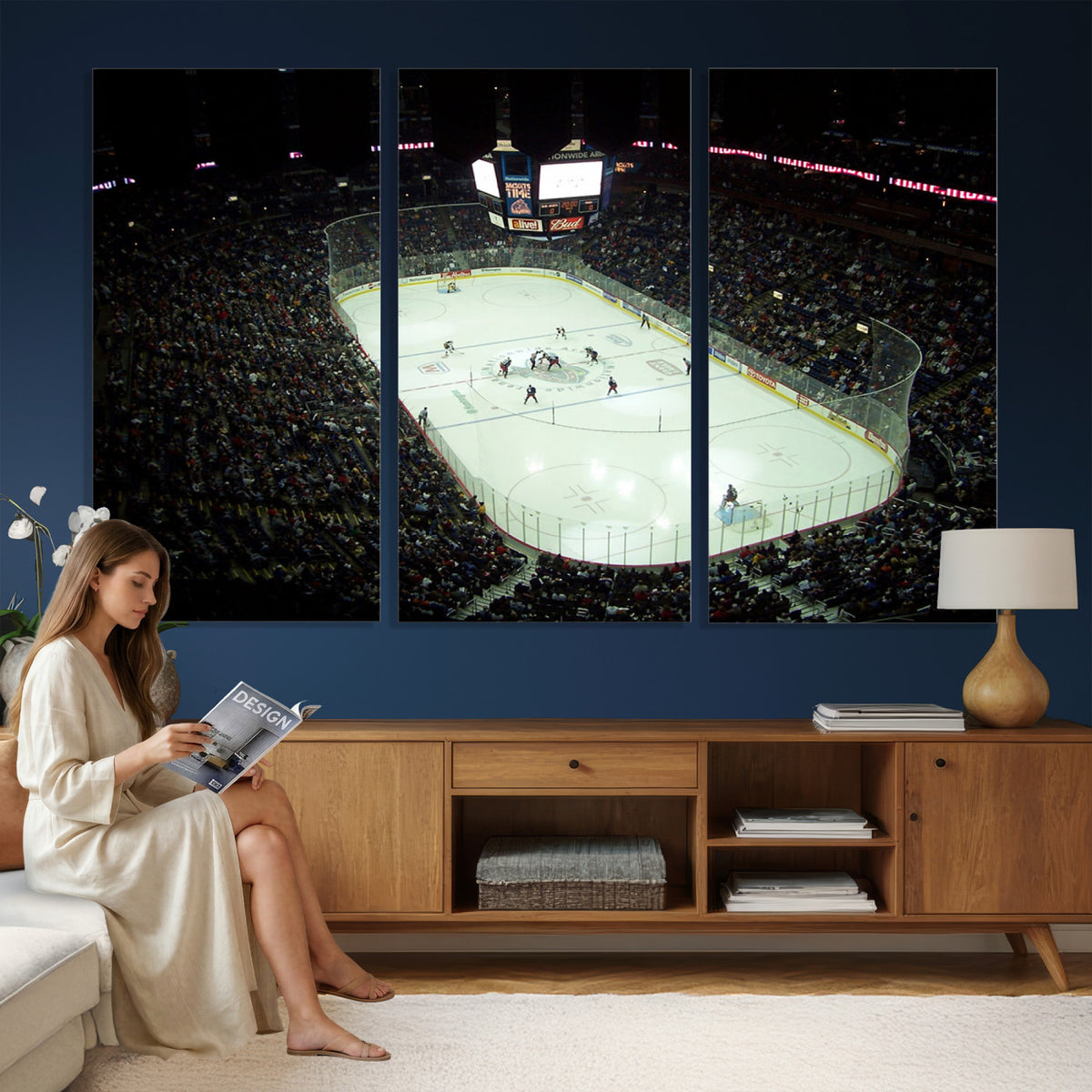 38823-MGV-CV-36X24 - Nationwide Arena Ohio Columbus Blue Jackets Hockey Stadium