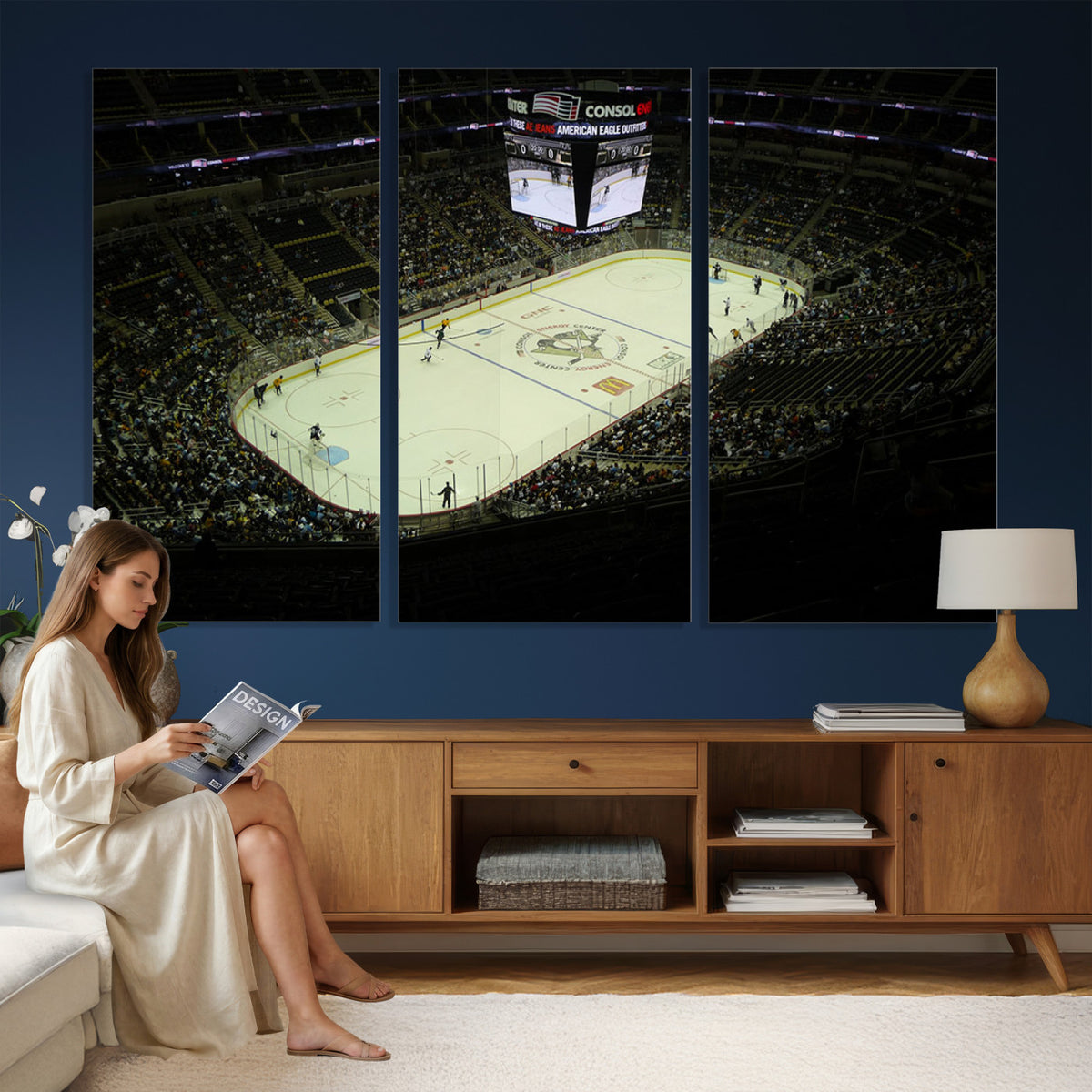 52168-MGV-CV-36X24 - PPG Paints Arena Pennsylvania Pittsburgh Penguins Hockey