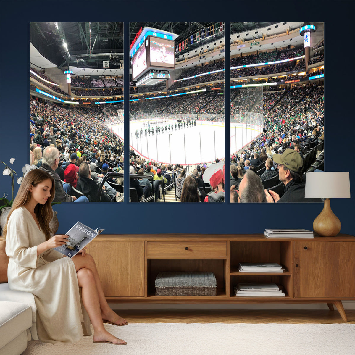 44414-MGV-CV-36X24 - Xcel Energy Center St Paul Minnesota Wild Ice Hockey Stadium