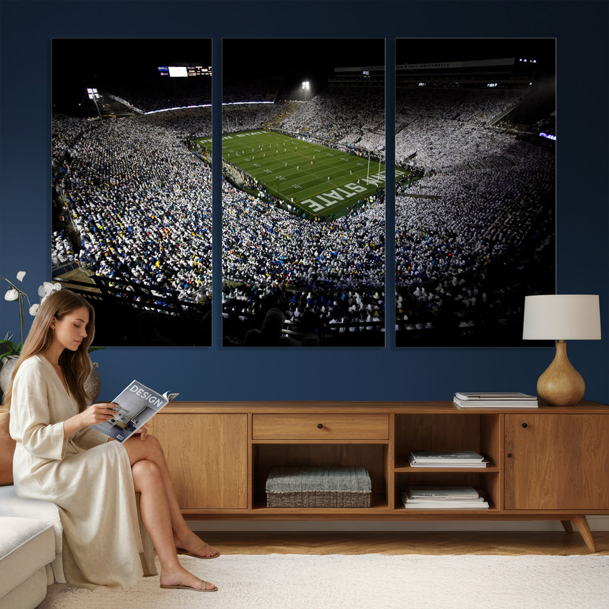 96825-MGV-CV-36X24 - Penn State Football Stadium Wall Art - Beaver Stadium Canvas Print