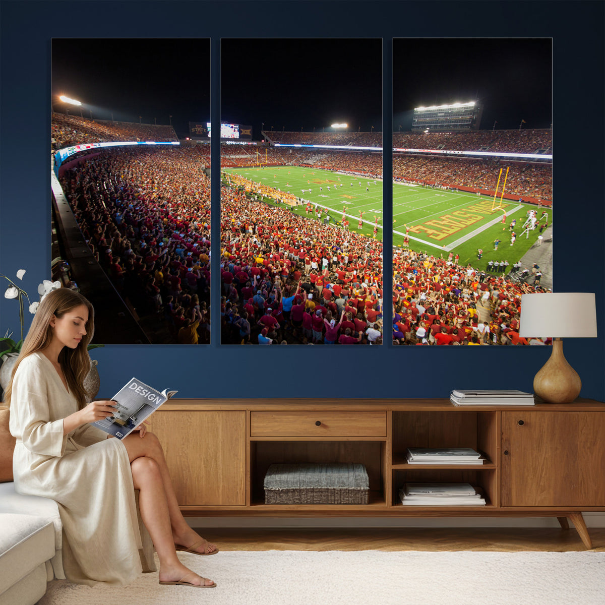 35139-MGV-CV-36X24 - Iowa State University Cyclones Canvas Print, Jack Trice Stadium