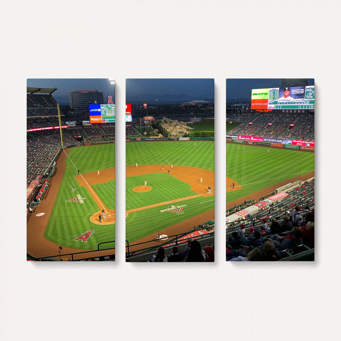 Angel Stadium Aerial Canvas Print | Los Angeles Angels Baseball