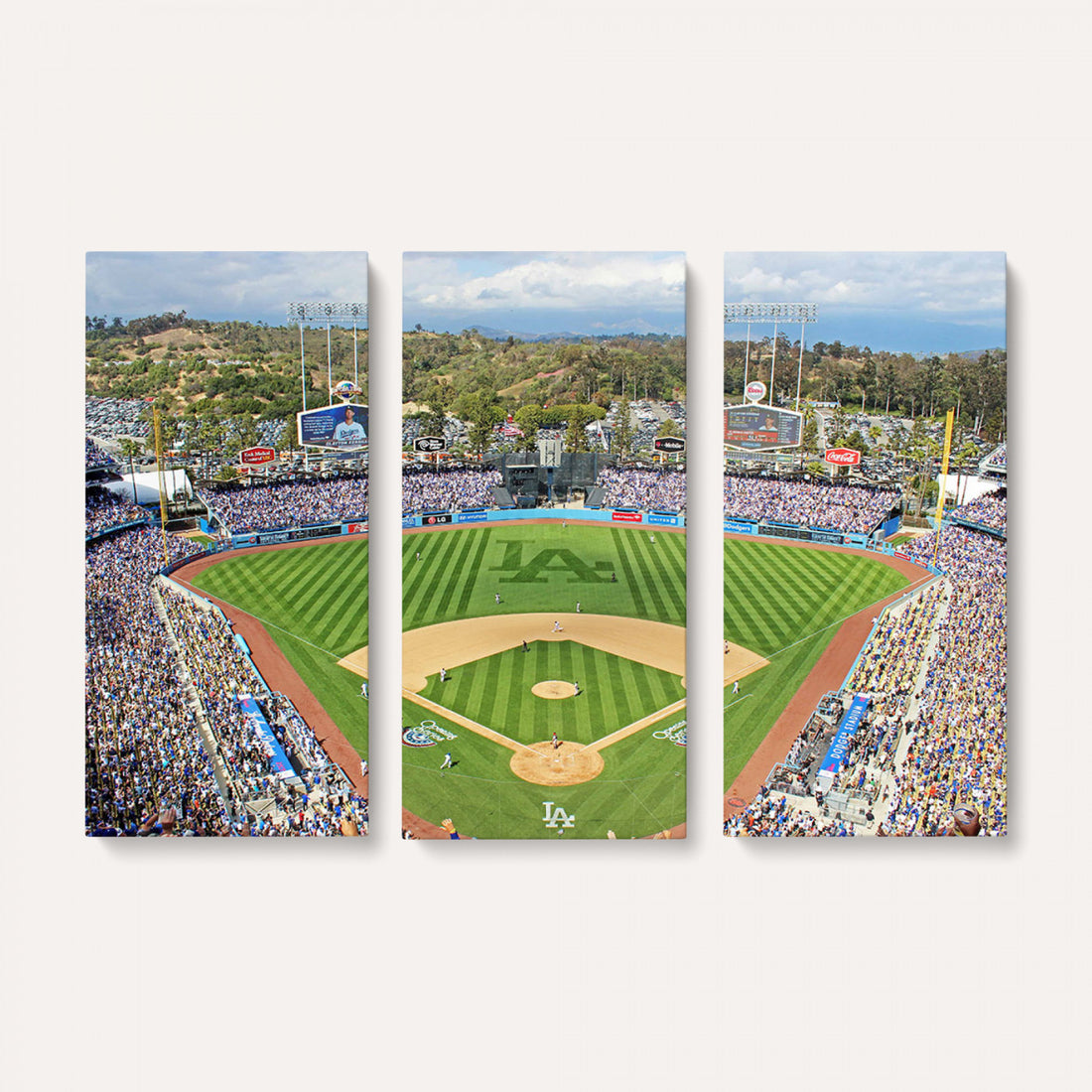 Citi Field Wall Art Print | 3-Panel New York Mets Baseball Stadium Canvas Print
