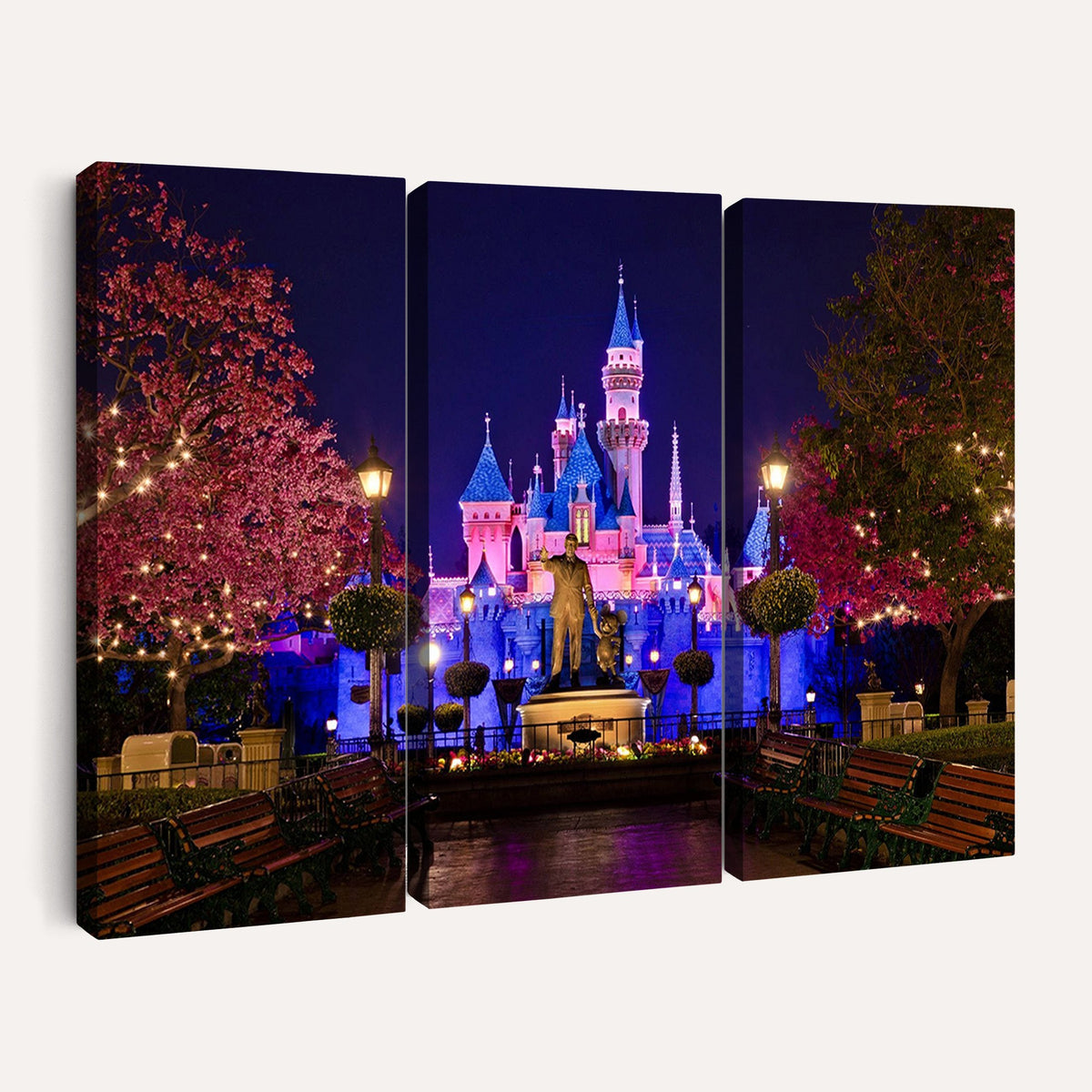 79435-MGV-CV-24X16 - Castle Large Wall Art, Disney Magic Kingdom Kids Room Decor and Christmas Gift