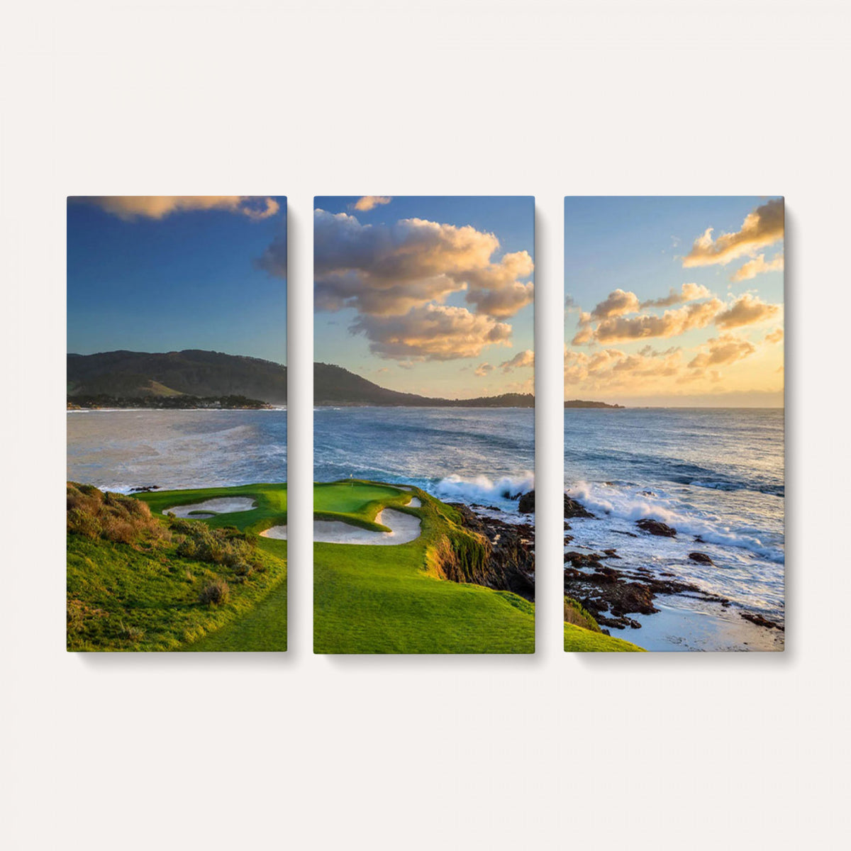 50107048-MGV-CV-36X24 - Pebble Beach Golf Links Wall Art Canvas Print