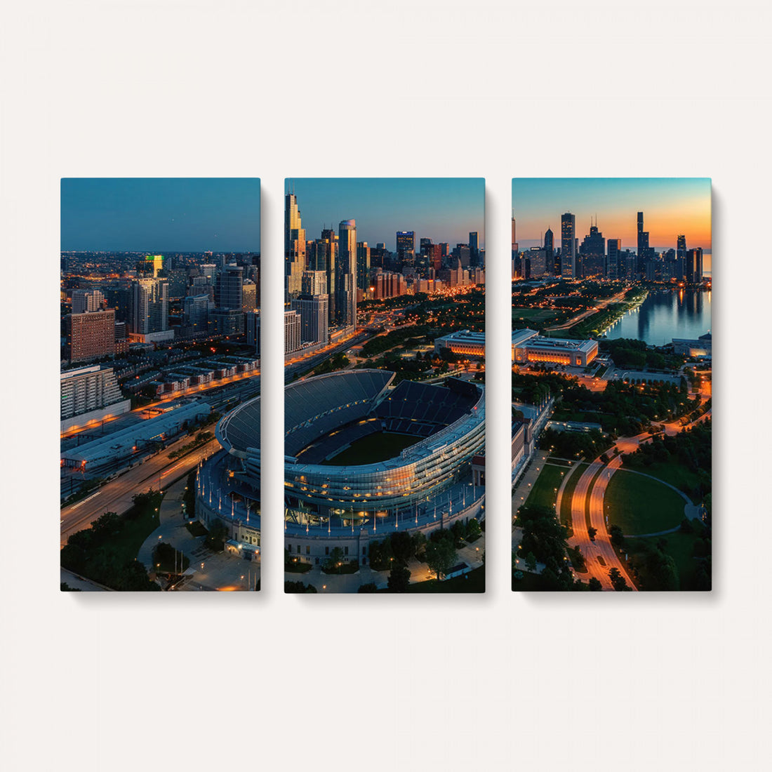 Chicago Bears Soldiers Field Wall Art Canvas Print