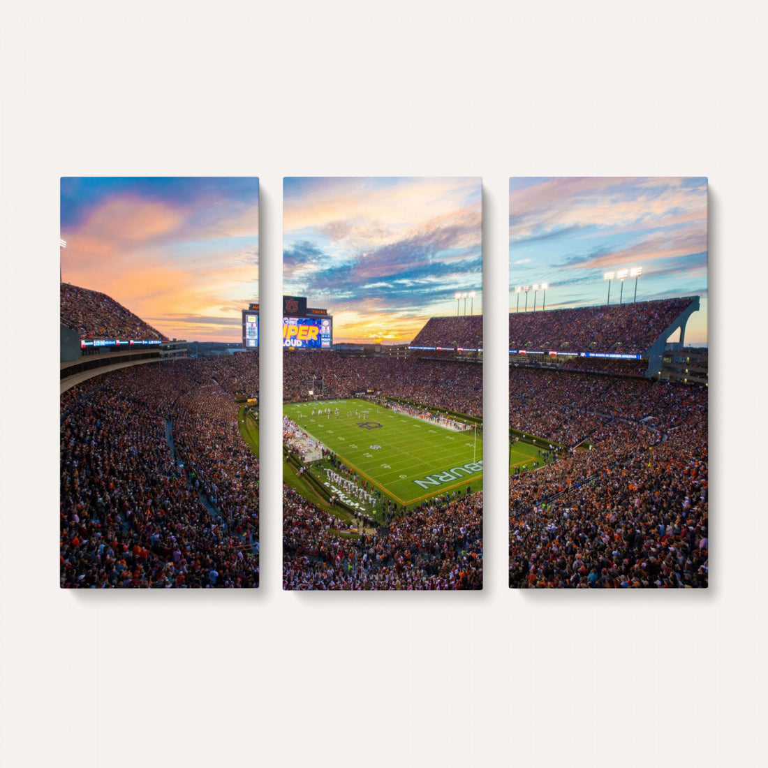 Jordan-Hare Stadium Wall Art Canvas Print, Football Stadium