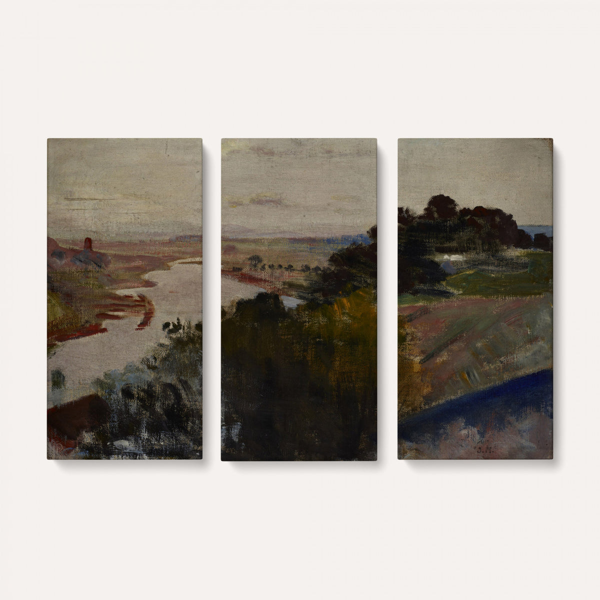 55507874-_Poster-30x20 - Jacek Malczewski Landscape at the Vistula Wall Art Canvas Print
