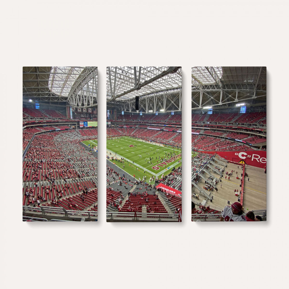 30579717-MGV-CV-36X24 - State Farm Stadium Canvas Wall Art, Arizona Cardinals Football Stadium Print, Glendale NFL Arena Panorama Artwork