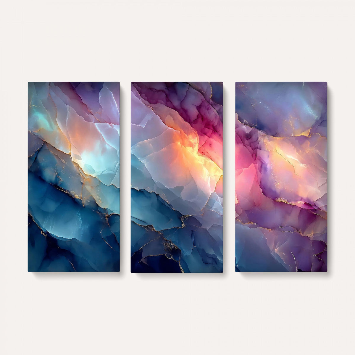28163849-MGV-CV-36X24 - Colorful Abstract Canvas Wall Art Print, Vibrant Popup Color Art Print