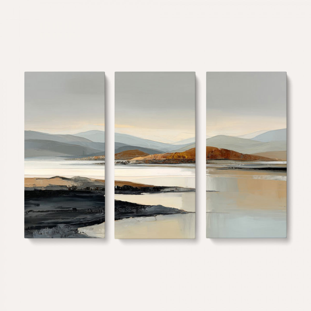 56450386-MGV-CV-36X24 - Modern Abstract Landscape Canvas Wall Art, Minimalist Nature Printing