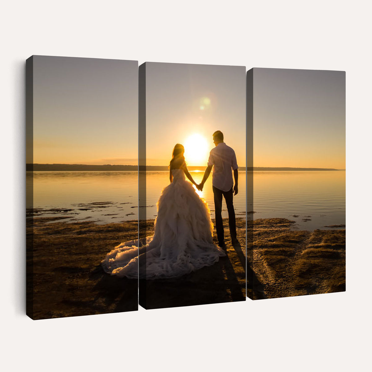 CSTM911-MGV-CV-48X32-3P - Personalized Custom Wall Art, Create Your Own Photo Canvas Print, 3 Panel Set