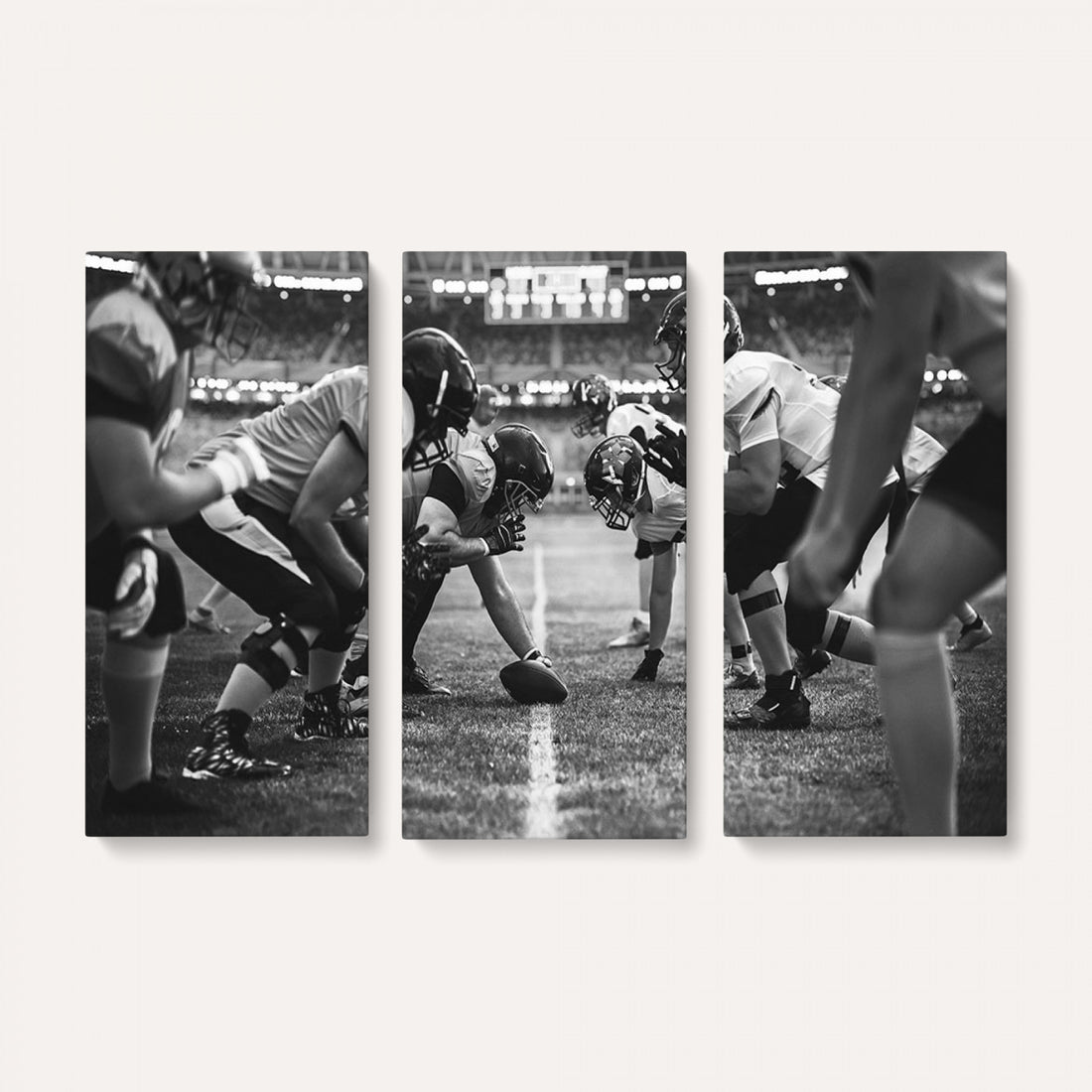 American Football Wall Art Canvas Print Framed Stadium Sport