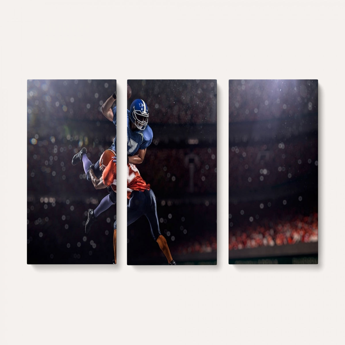68009-MGV-CV-36X24 - American Football Wall Art Canvas Print, Stadium Sport Wall Art Print