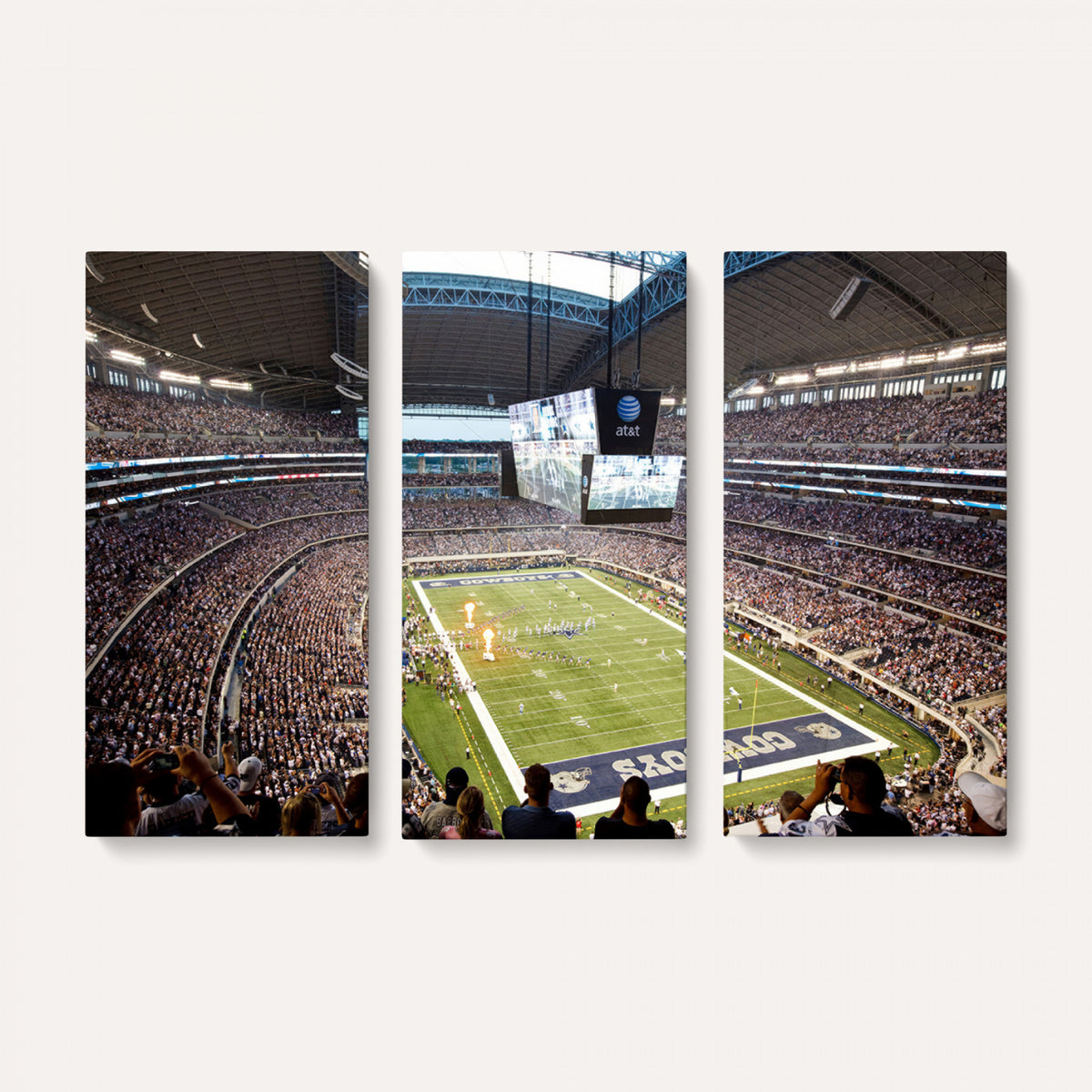 82096-MGV-CV-36X24 - Dallas Cowboys Football Team Print - Arlington AT&T Stadium Wall Art Canvas Print