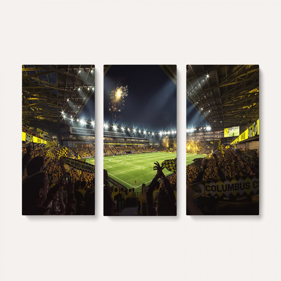 Columbus Crew Soccer Team Print, Columbus Crew Stadium Wall Art, Framed and Ready to Hang