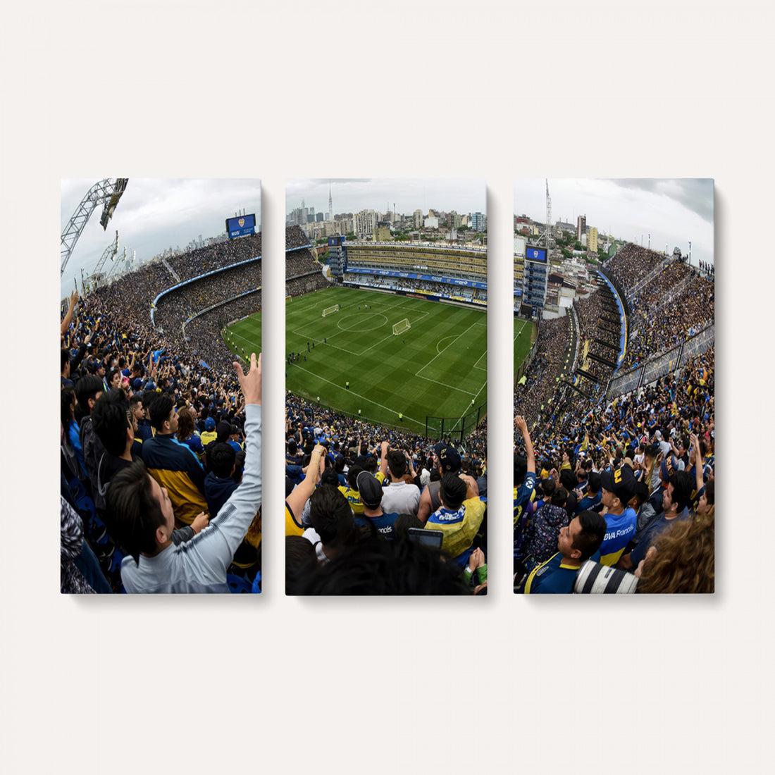 Boca Juniors Soccer Team Print, Buenos Aires Bombonera, Framed and Ready to Hang