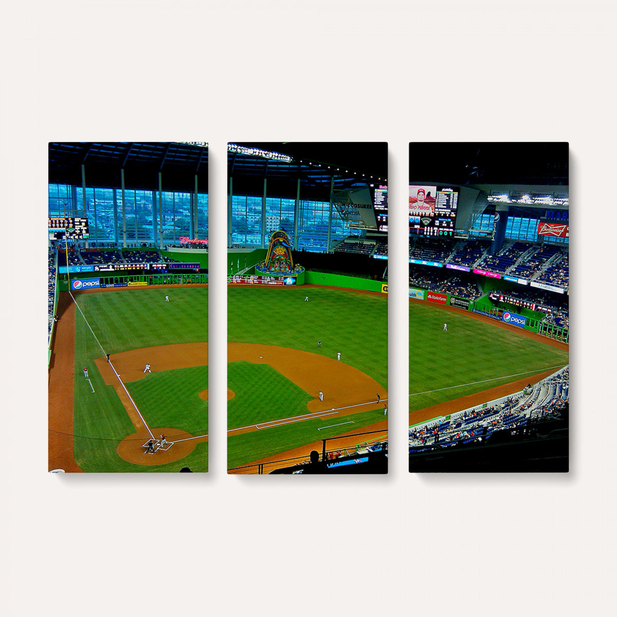 51207-MGV-CV-36X24 - Miami Marlins Baseball Team Print, Miami LoanDepot Park
