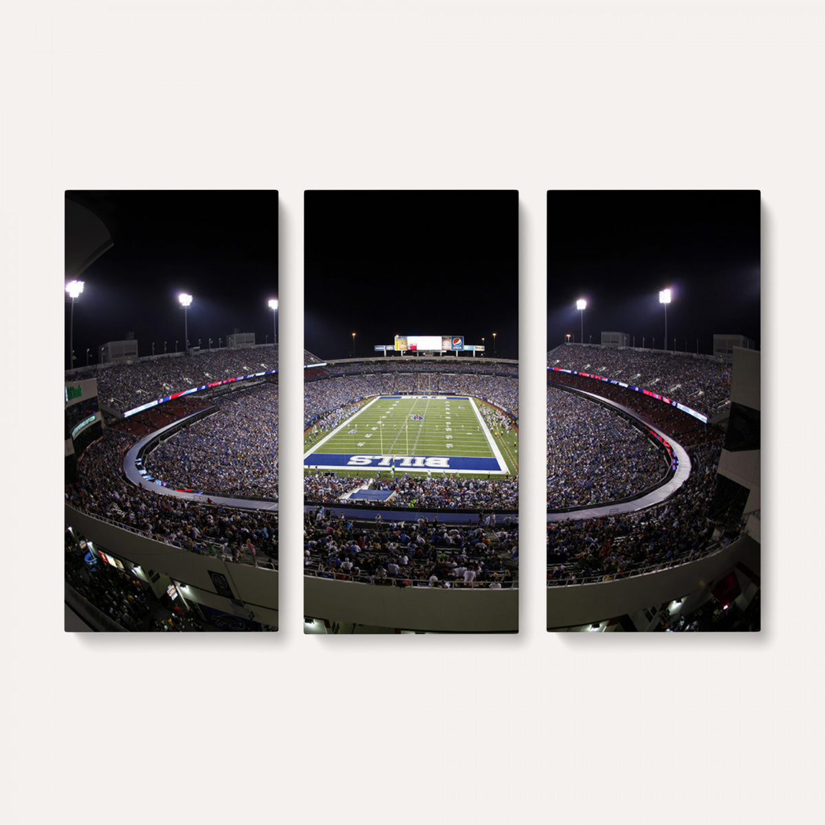 98546-MGV-CV-36X24 - Buffalo Bills NFL Football Team Print, Buffalo Highmark Stadium Wall Art