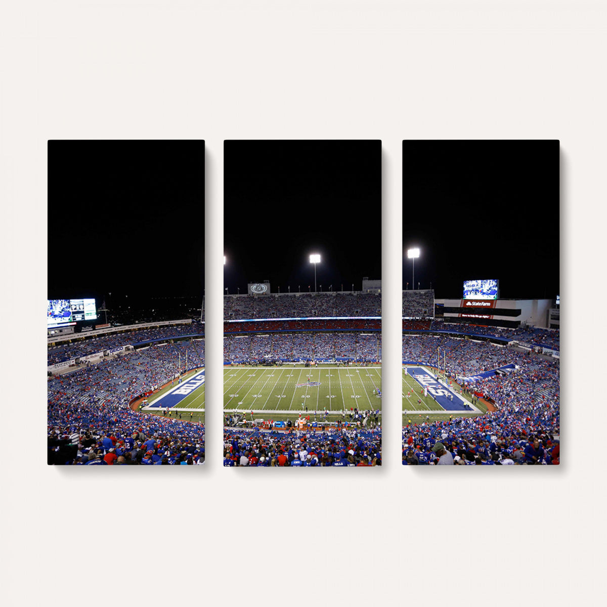 59036-MGV-CV-36X24 - Buffalo Bills Wall Art, Buffalo Bills Stadium Canvas Print for Sports Decor