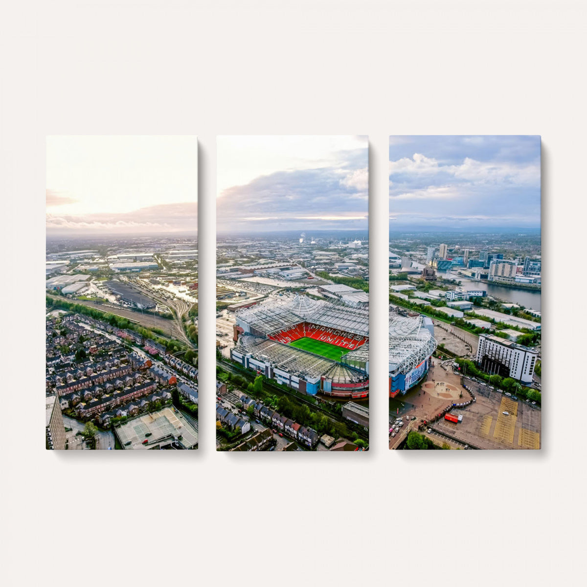 85657-MGV-CV-36X24 - Old Trafford Manchester United Stadium Wall Art Canvas Print
