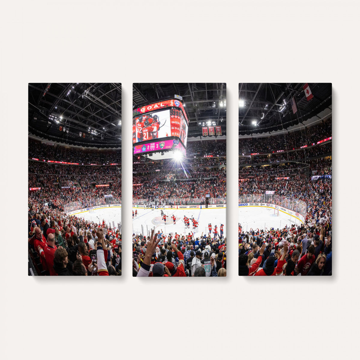 15750-MGV-CV-36X24 - Amerant Bank Arena Wall Art Canvas Print, Hockey Arena