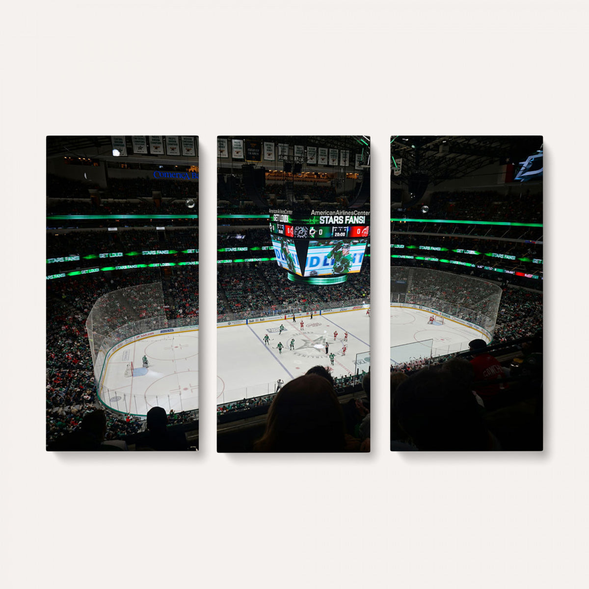 13876-MGV-CV-36X24 - American Airlines Center Dallas Stars Wall Art Canvas Print