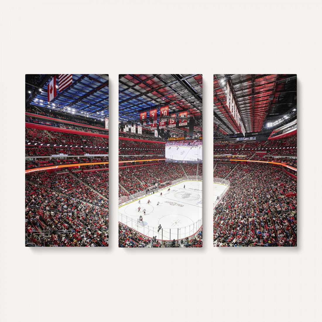 Barton Malow Little Caesars Arena Detroit Wall Art Canvas