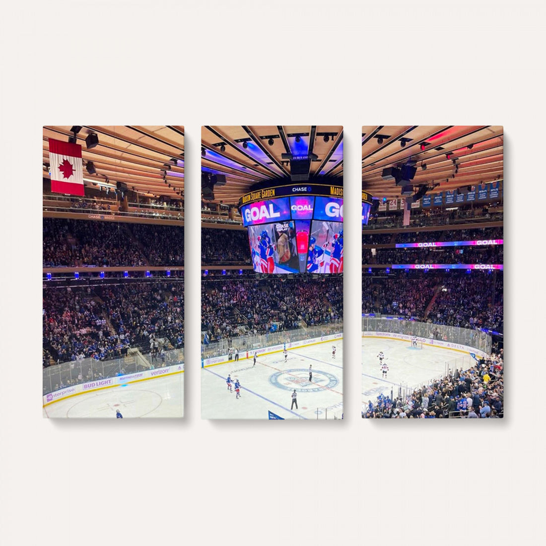 Madison Square Garden New York Rangers Hockey Stadium Wall Art Canvas