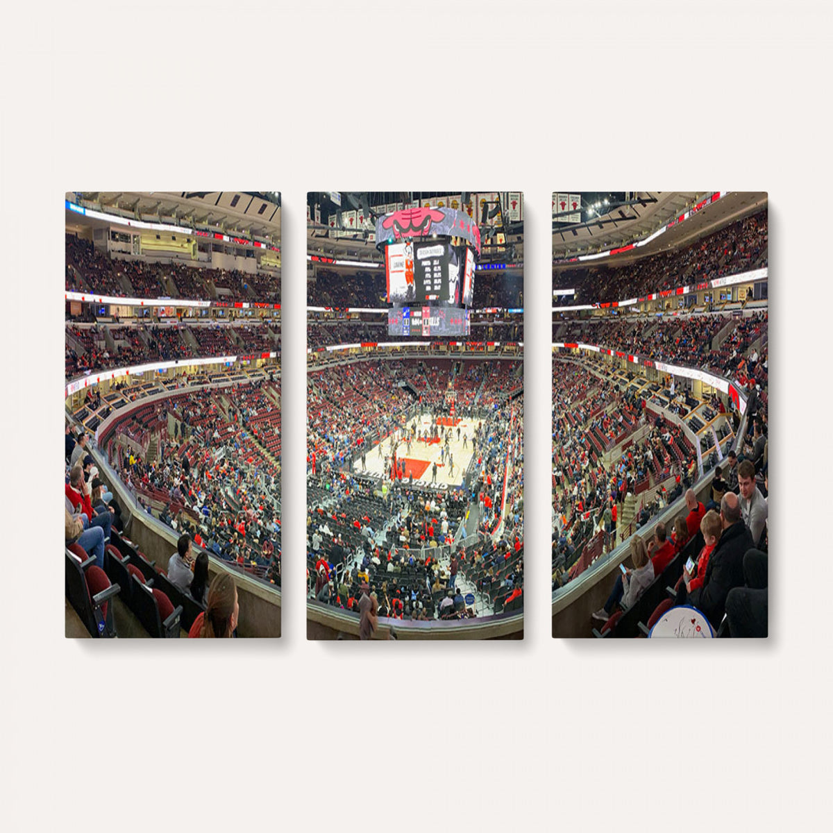 43481-MGV-CV-36X24 - United Center Chicago Bulls Stadium Wall Art Canvas Print