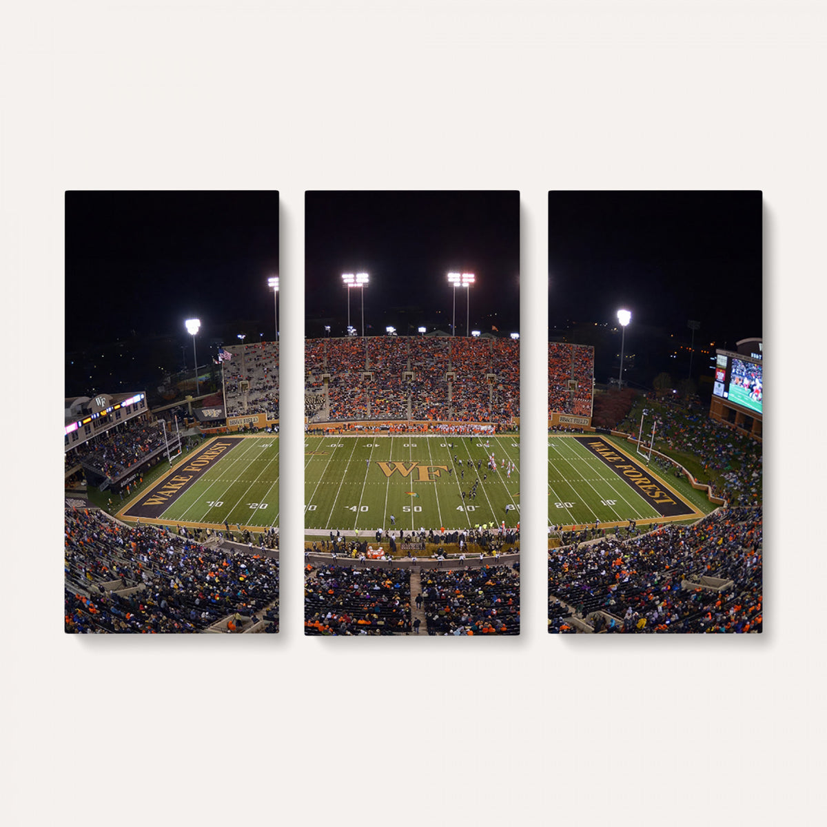 26033-MGV-CV-36X24 - Demon Deacons Print Canvas, Football Team Print