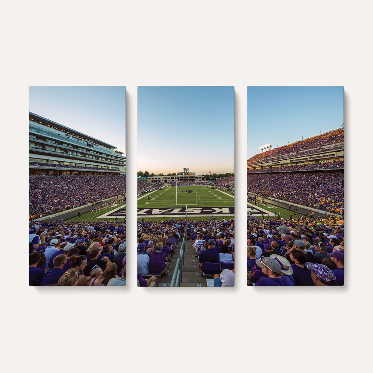 82792-MGV-CV-36X24 - Kansas State University Wildcats Football Team Print - Manhattan Bill Snyder Family Football Stadium