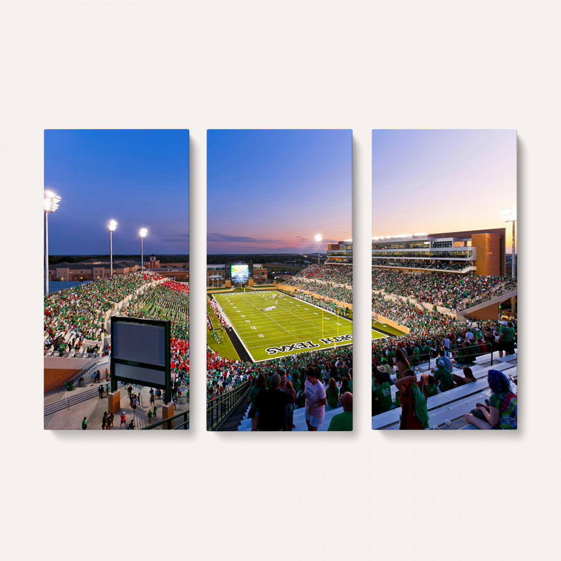 University of North Texas Mean Green Football Team Print, Framed and Ready to Hang