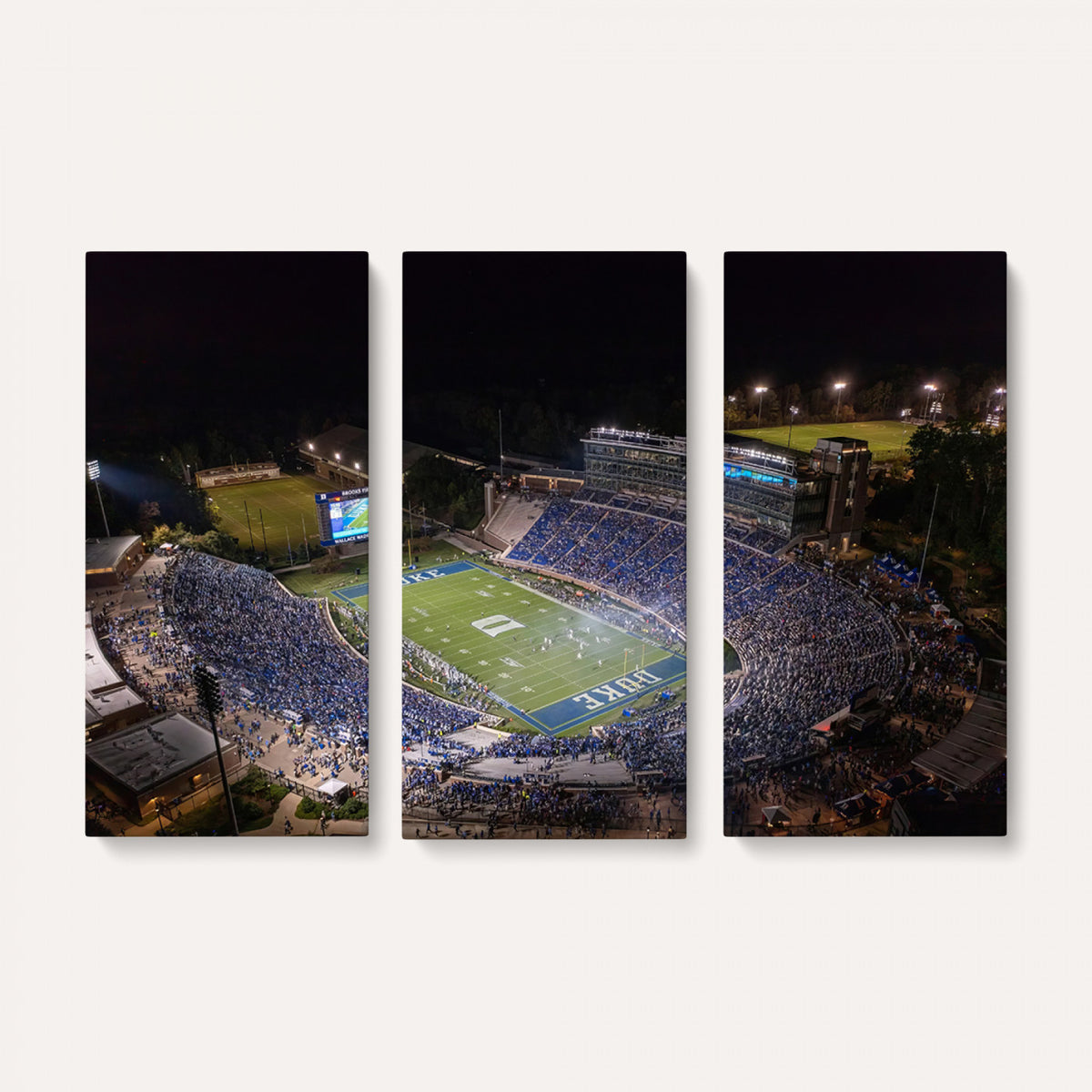 42347-MGV-CV-36X24 - Duke University Blue Devils Football Print Canvas - Durham Wallace Wade Stadium Wall Art Canvas