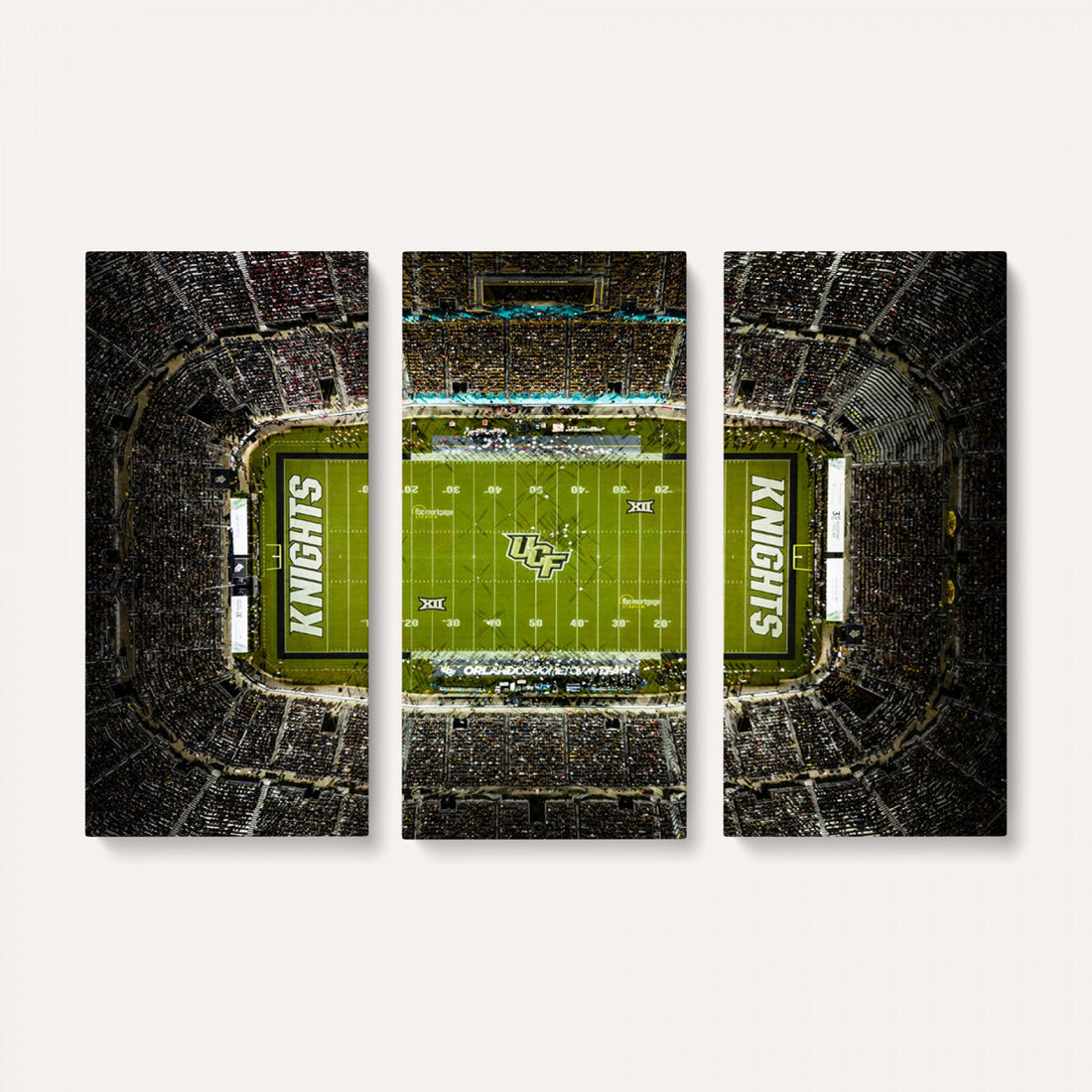 UCF Knights Football Team Print, Orlando FBC Mortgage Stadium, Home Bar Wall Decor