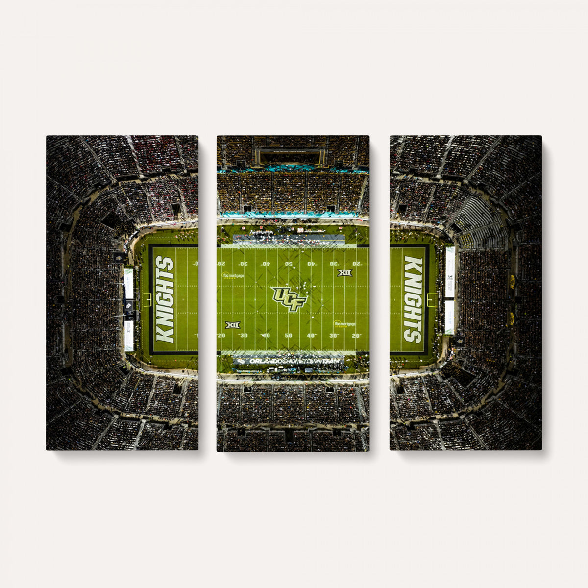 58050-MGV-CV-36X24 - UCF Knights Football Team Print - Orlando FBC Mortgage Stadium Wall Art, UCF Knights Canvas Print