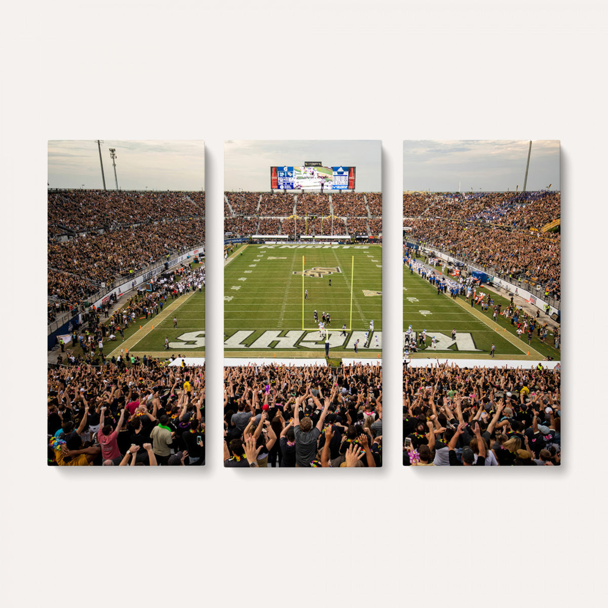 38659-MGV-CV-36X24 - UCF Knights Football Team Print - Orlando FBC Mortgage Stadium Canvas Print