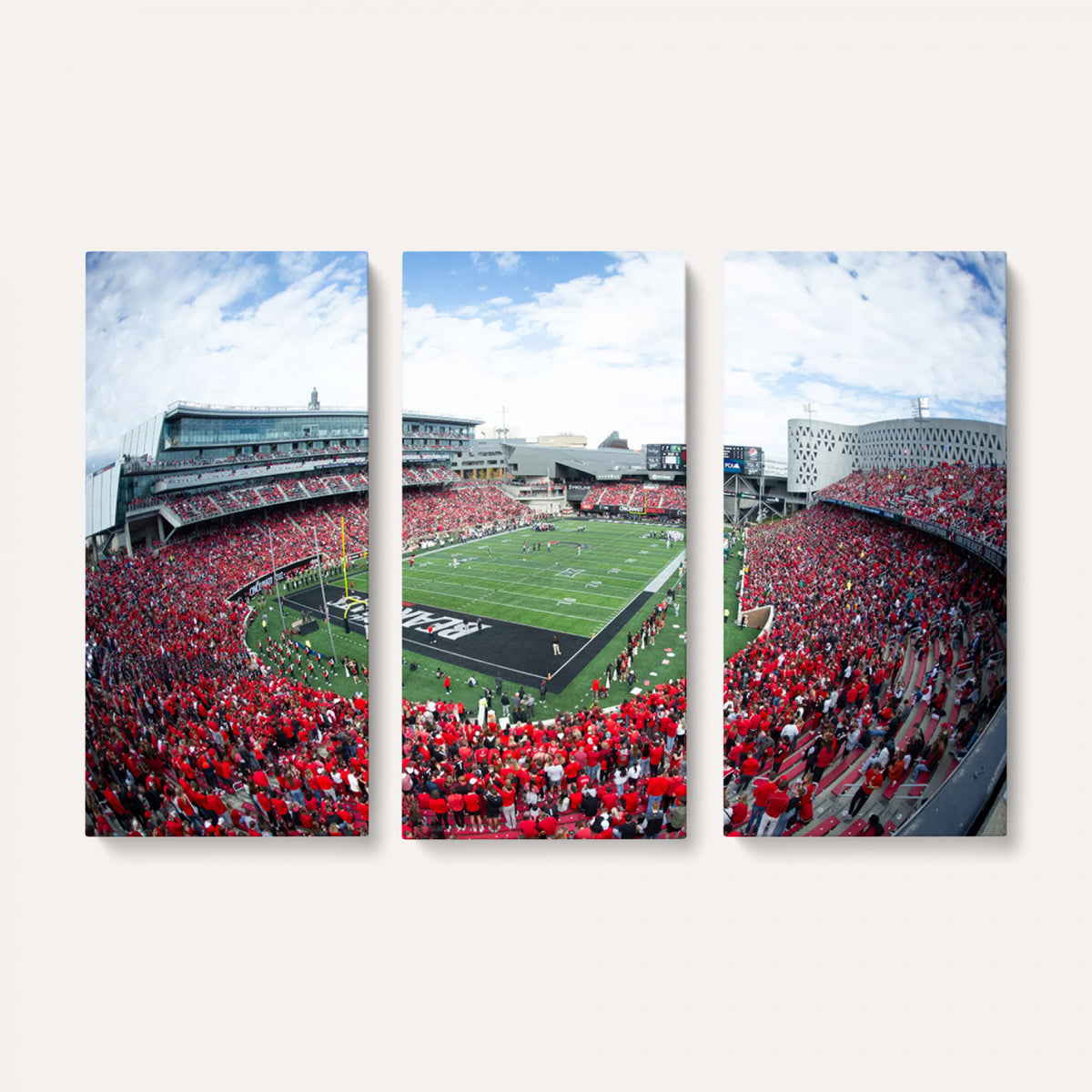 54070-MGV-CV-36X24 - Cincinnati Bearcats Football Team Print - Nippert Stadium Wall Art Canvas Print