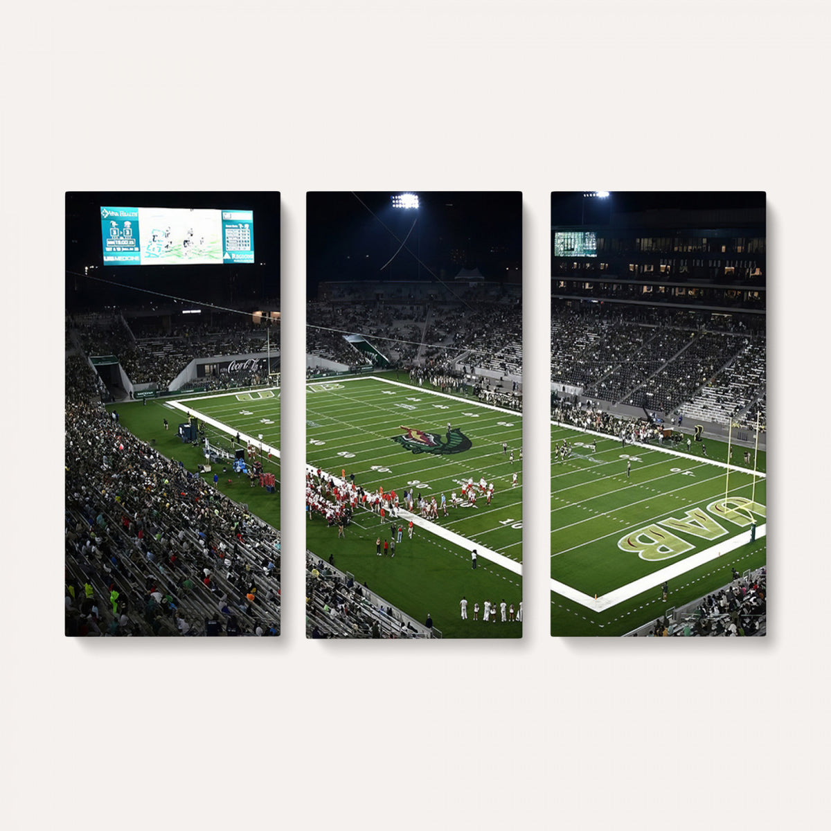 81740-MGV-CV-36X24 - UAB Blazers Football Team Print - Birmingham Protective Stadium Wall Art Canvas Print