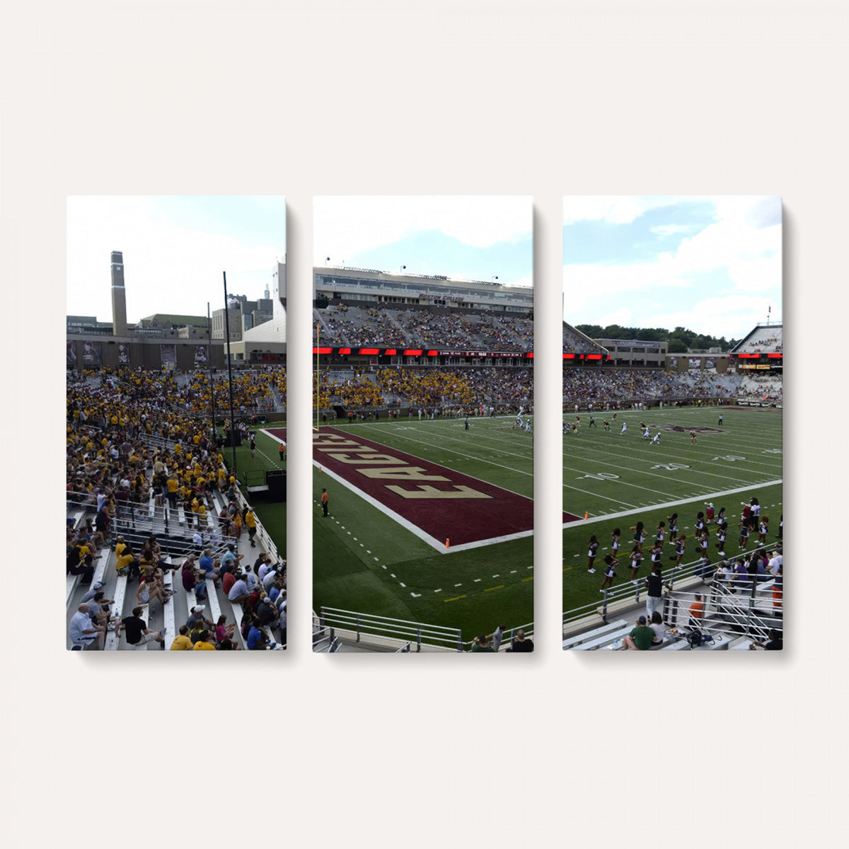61503-MGV-CV-36X24 - Boston College Eagles Football Team Print - Boston Alumni Stadium Wall Art Canvas Print