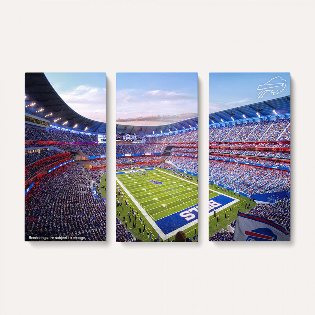 Buffalo Bills Football Team Print Canvas, Buffalo Highmark Stadium